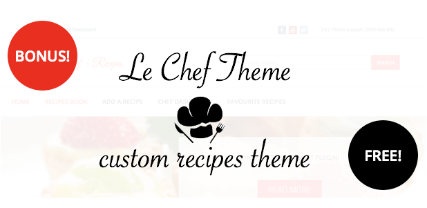 Le Chef - Premium Recipe Plugin - 10  - bonus -