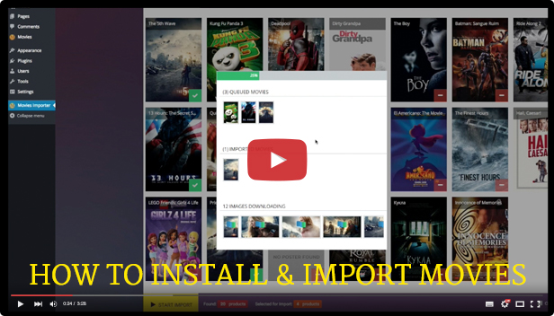 Wordpress Movies Bulk Importer - 3