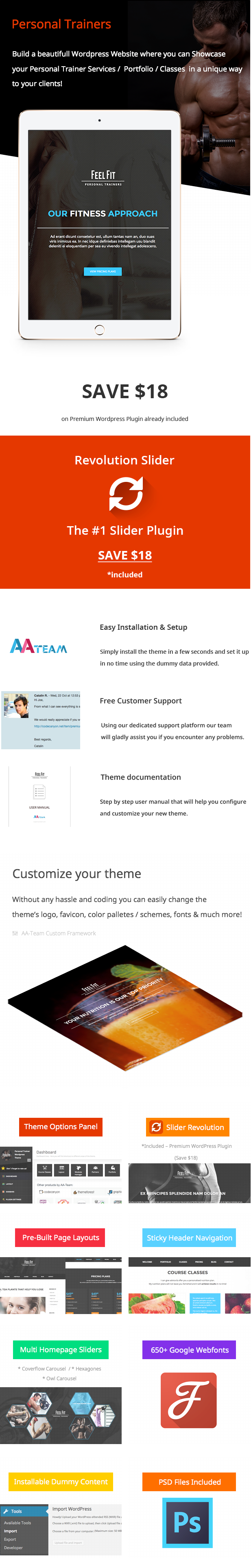 Personal Trainer – Premium Responsive Theme - 3  - WP personaltrainer -