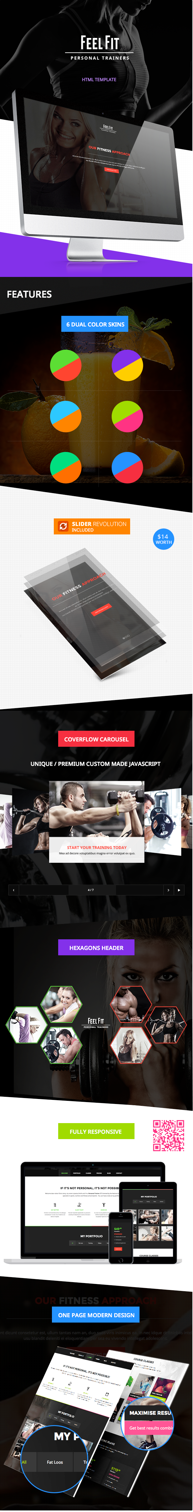 Personal Trainer - One Page HTML5 Template - 3