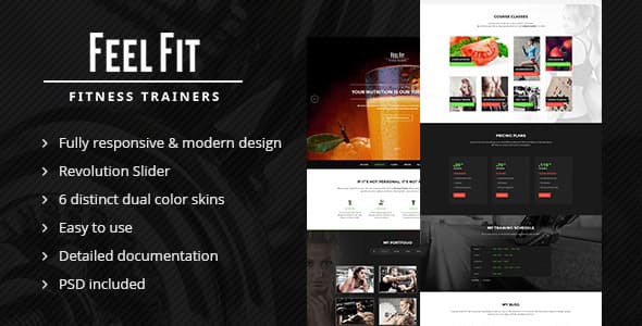 Personal Trainer – One Page HTML5 Template