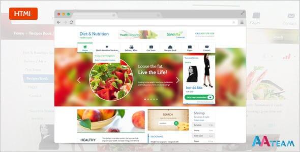 Diet & Nutrition Health Center – Responsive HTML5