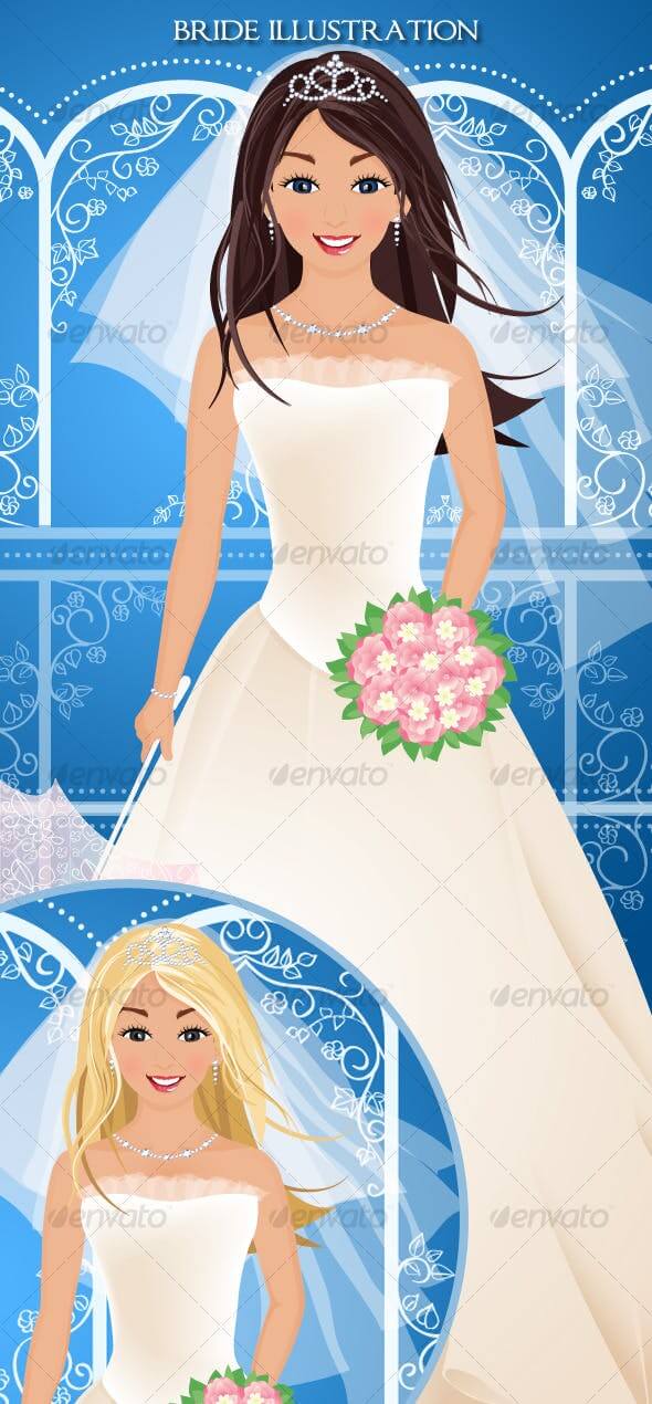 bride illustration