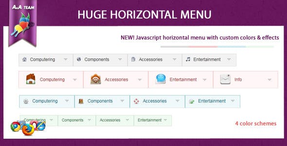 Javascript Huge Horizontal Menu