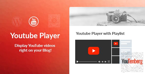 Youtenberg – Gutenberg YouTube Player with Playlist