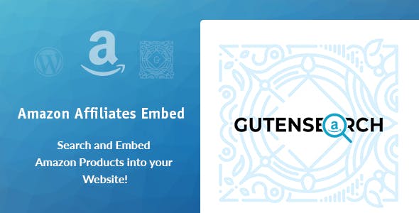 gutensearch –  amazon affiliates products search and embed