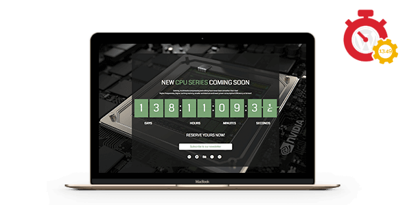 Responsive Coming Soon Landing Page for WordPress