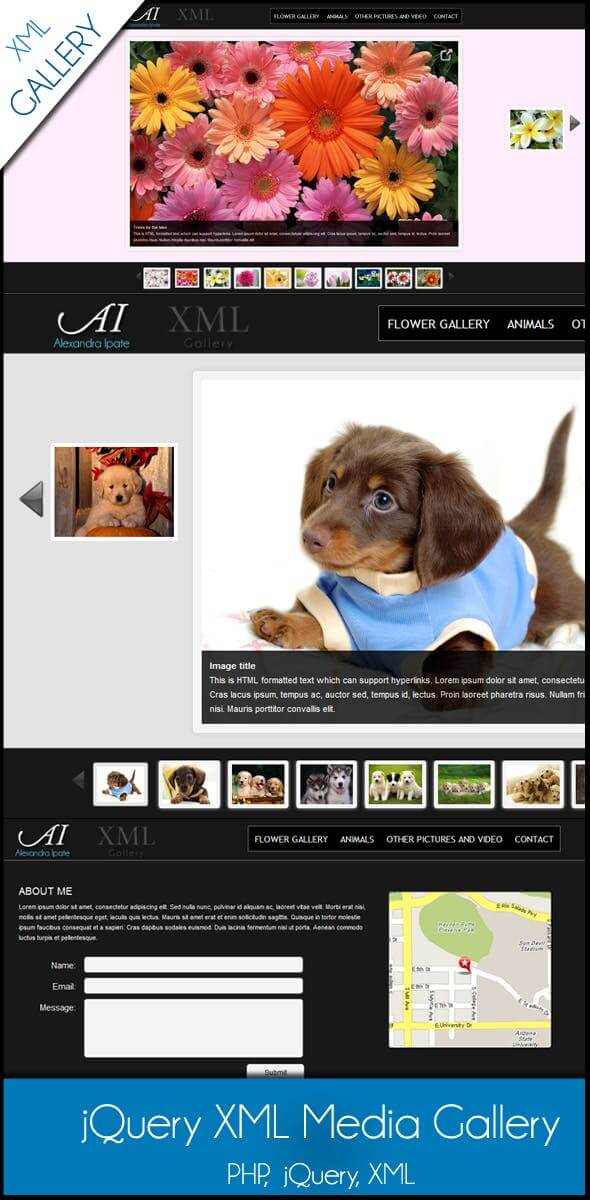 jQuery XML Media Gallery
