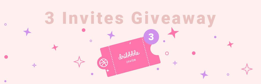 free invites to dribbble for 3 talented designers - dribble - Free Invites to Dribbble for 3 Talented Designers  MAY 8, 2019 1 COMMENTFREE INVITES TO DRIBBBLE FOR 3 TALENTED DESIGNERS  - dribble 1 1024x332 -