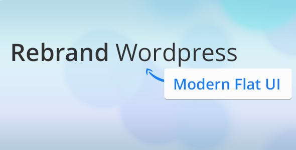 Rebrand WordPress Admin Theme – Modern Flat UI