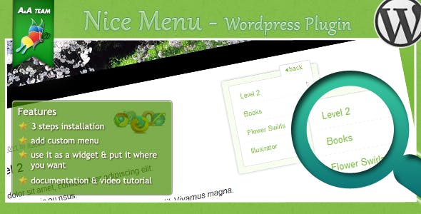 niceMenu – WordPress Plugin