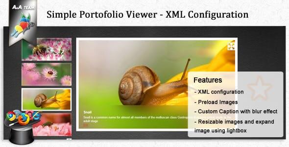 simple portofolio viewer – javascript xml gallery